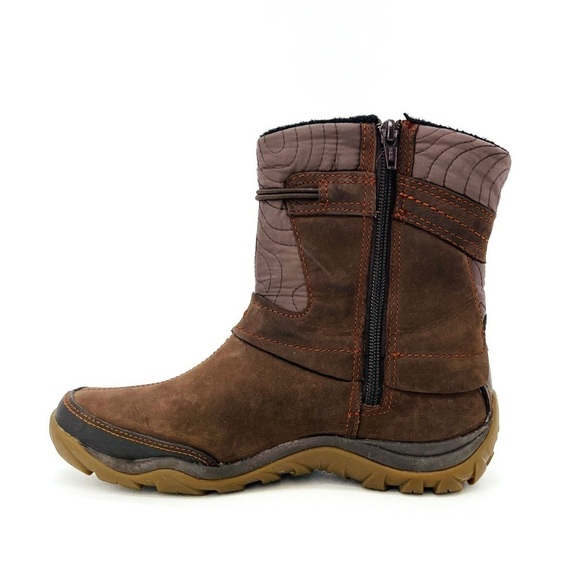Merrell Dewbrook Waterproof Insulated Winter Ankle Boots Size 6.5 Brown Suede - Picture 5 of 14